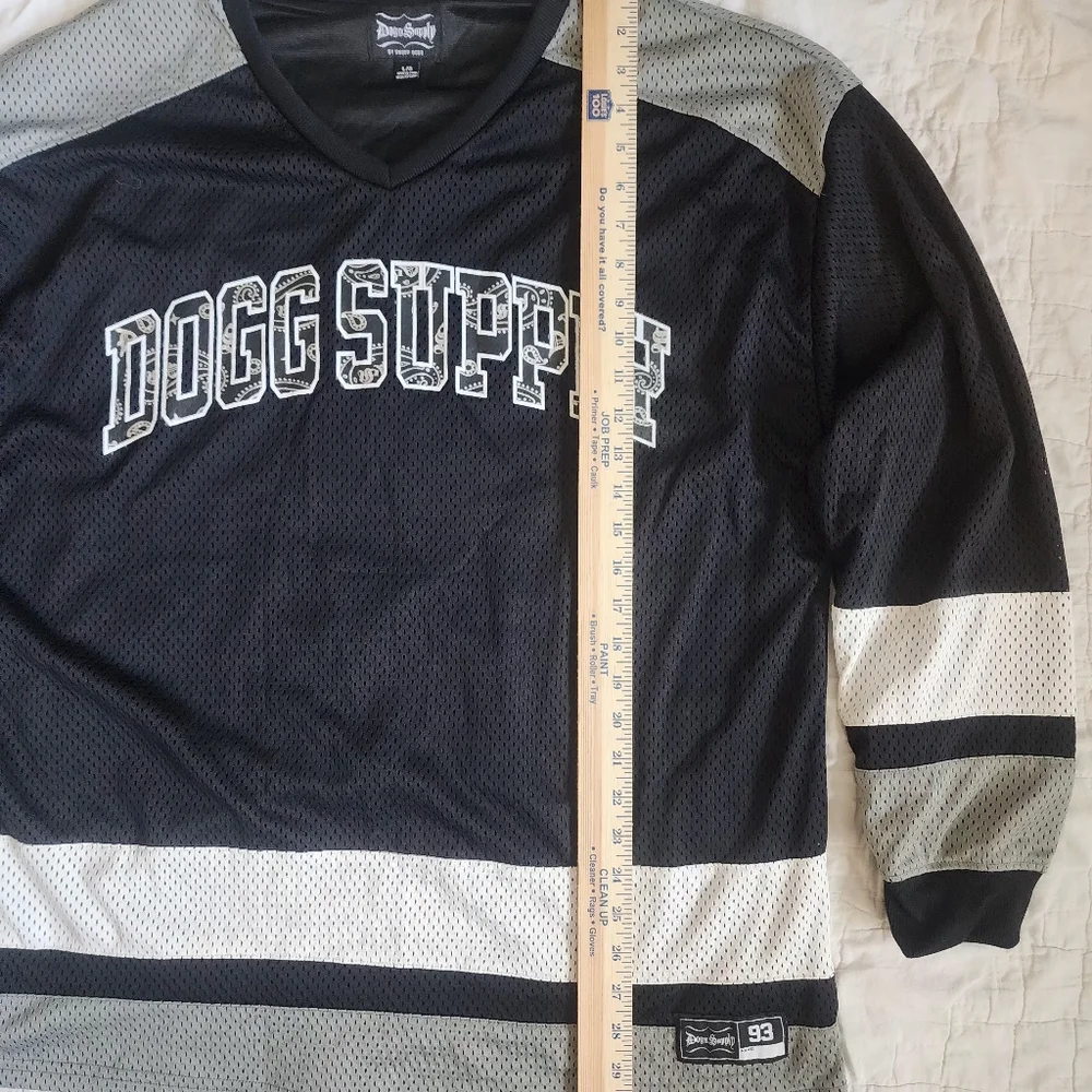 🔥Rare Misprint Dogg Supply by Snoop Dogg Jersey - Upside Down 93- Black/Gray 🔥 - Picture 7 of 16